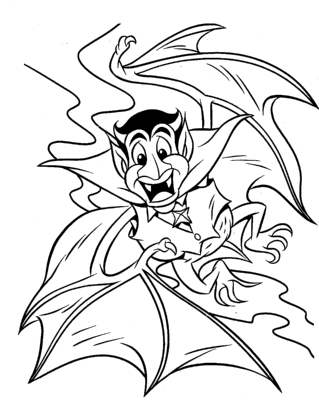 coloriage dracula d halloween